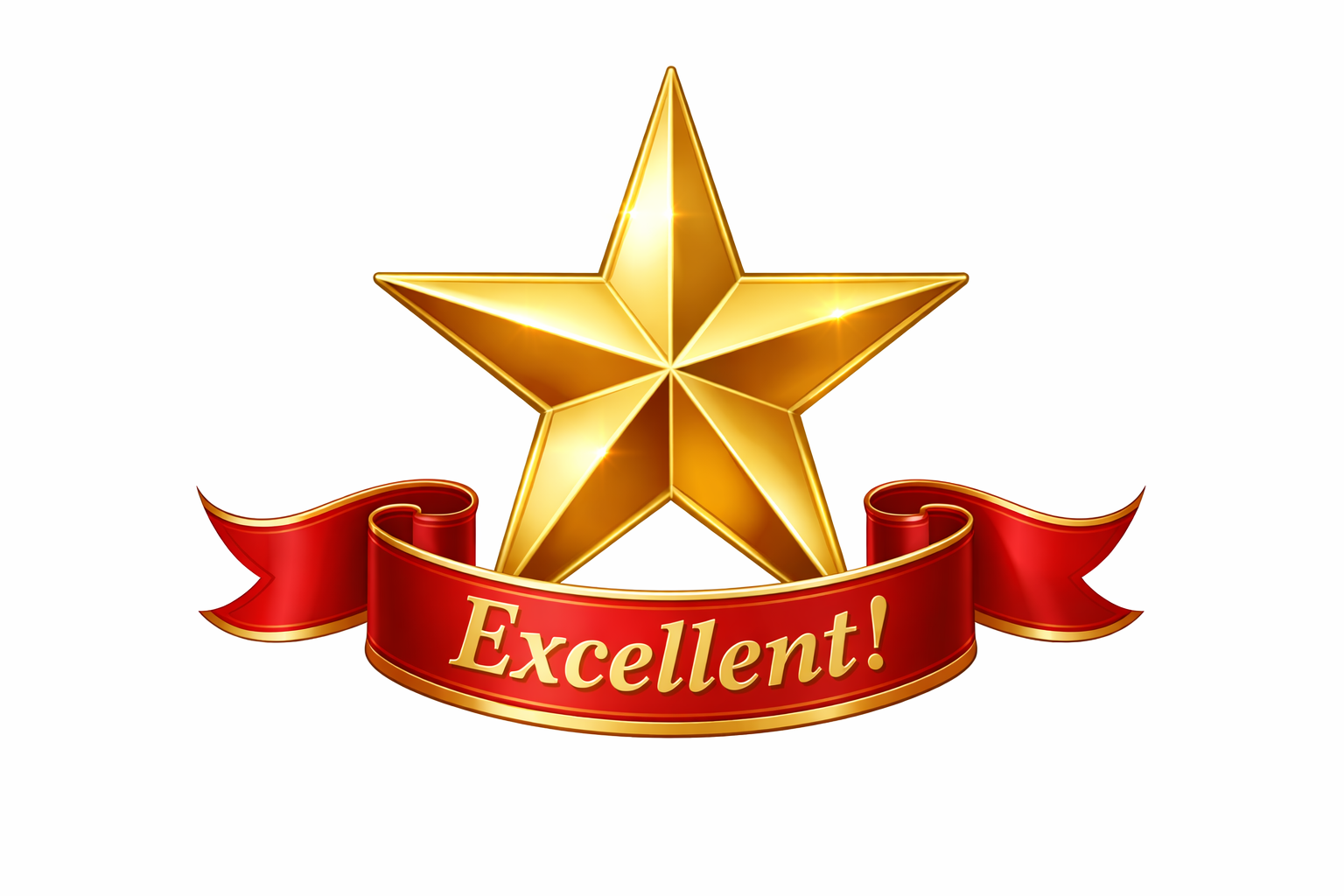 Gold star ribbon